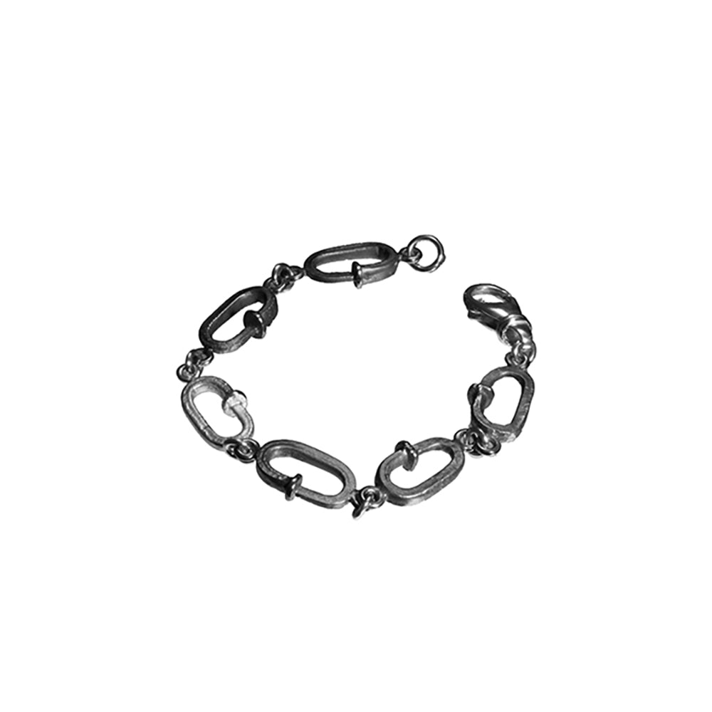 REALSTEEL — Oval Link Nail Bracelet