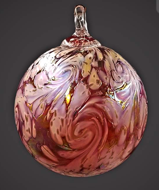 Round Ornament: Persian Cranberry