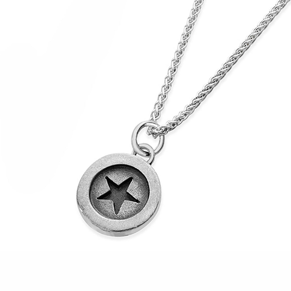 Star Button Necklace