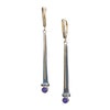 REALSTEEL — Tear Drop Purple Sapphire Earrings