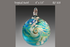 Round Ornament: Tropical Swirl