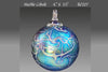 Round Ornament: Marble Cobalt
